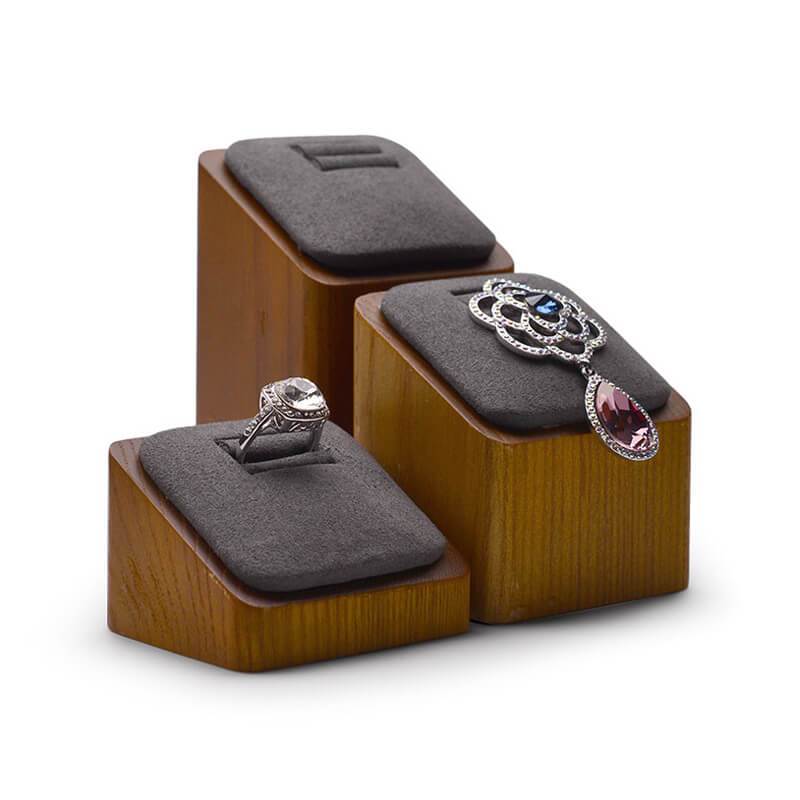 Immagazzinaggio conveniente per anelli, porta anello di visualizzazione  gioielli di legno