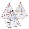 Portagioie in vetro Piramide di metallo
