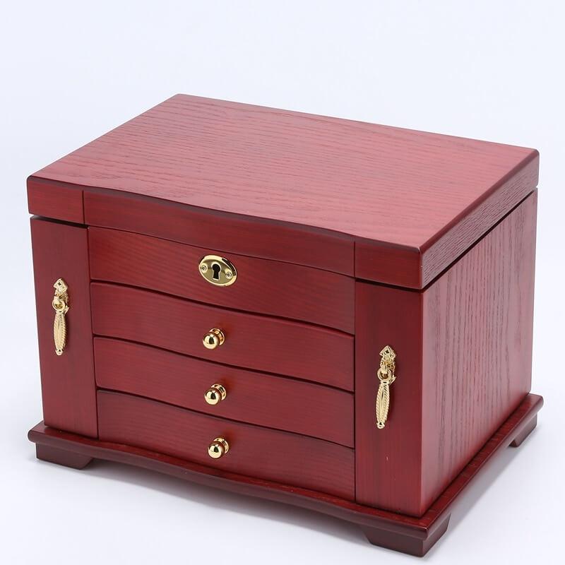 Grande scatola di legno per gioielli, Mini cassettiera
