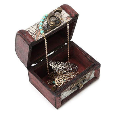 Scatola di legno per gioielli Vintage Box